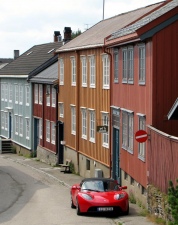 Røros - kontrast starého s novým