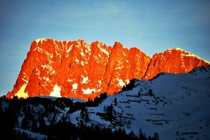 Alpy pod vlivem slunce
